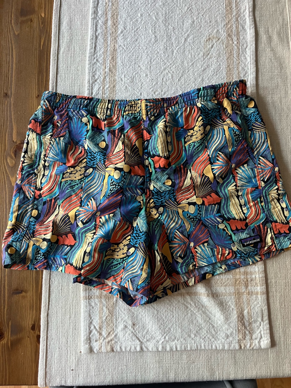 Patagonia Women’s Multicolored Abstract Print Athletic Shorts